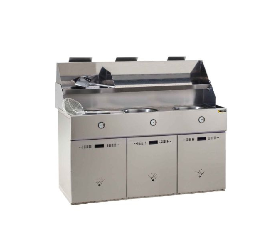MECHANISCHE FRITEUSES 2 ronde tanks Bertrand
