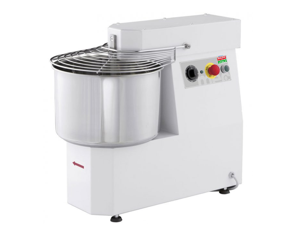 Pétrin à spirale Capacité 75 lt - 60 Kg - 2 vitesses