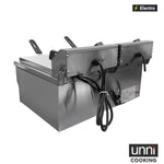 Friteuse électrique professionnelle double 2 × 8 L Budget UnniCooking E616DF