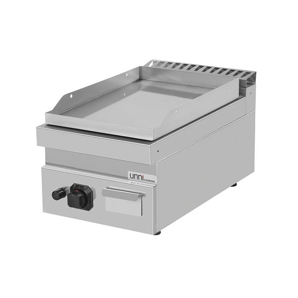 Plaque à snacker gaz professionnelle chromée à poser – 6,5 kW