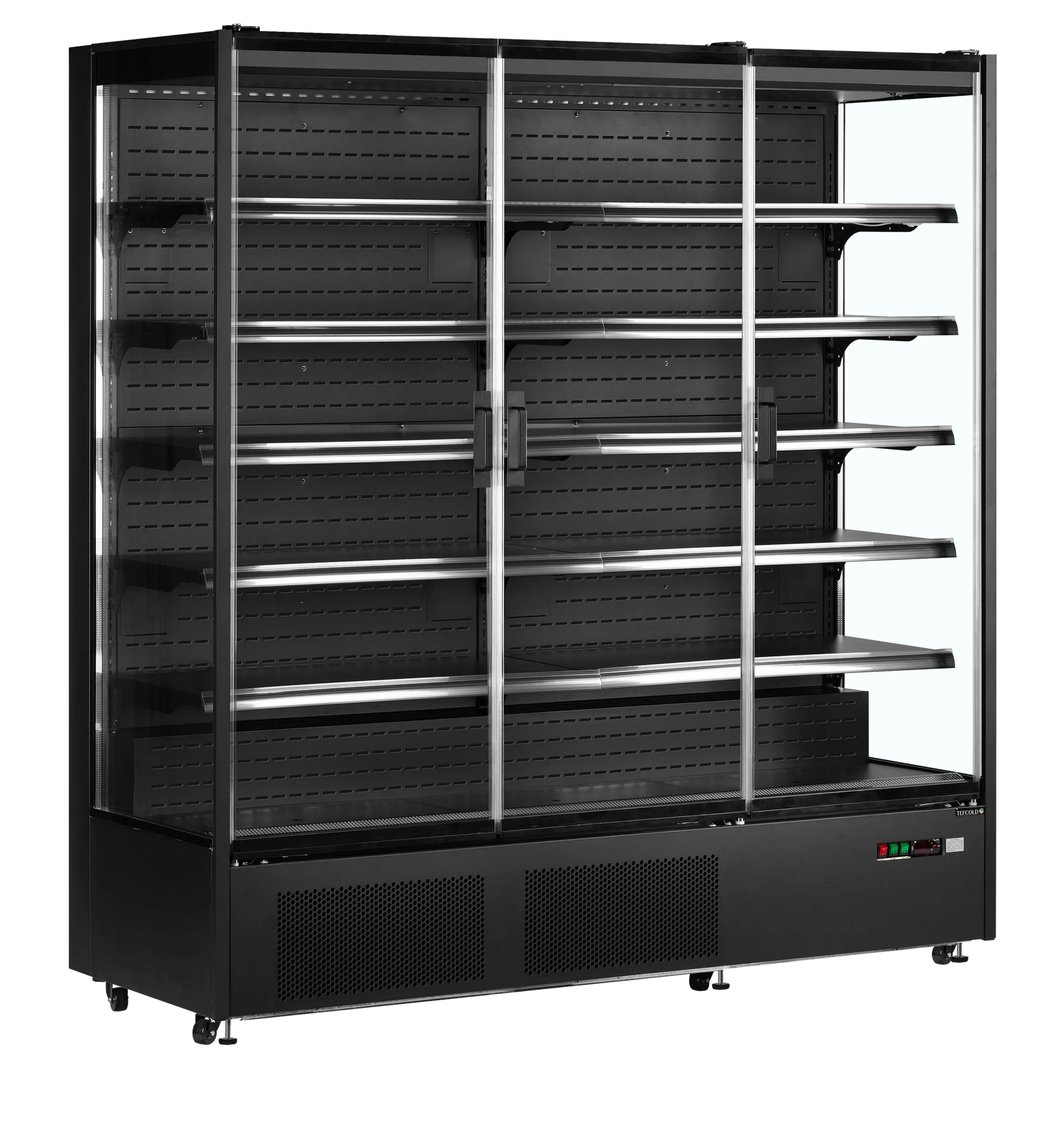 Wandgemonteerde gekoelde vitrine met 4 glazen deuren – 1529L – TEFCOLD PC2500B (kopie)