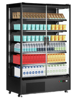 Wandgemonteerde gekoelde vitrine met 2 glazen deuren – 1292L – TEFCOLD PC1250B