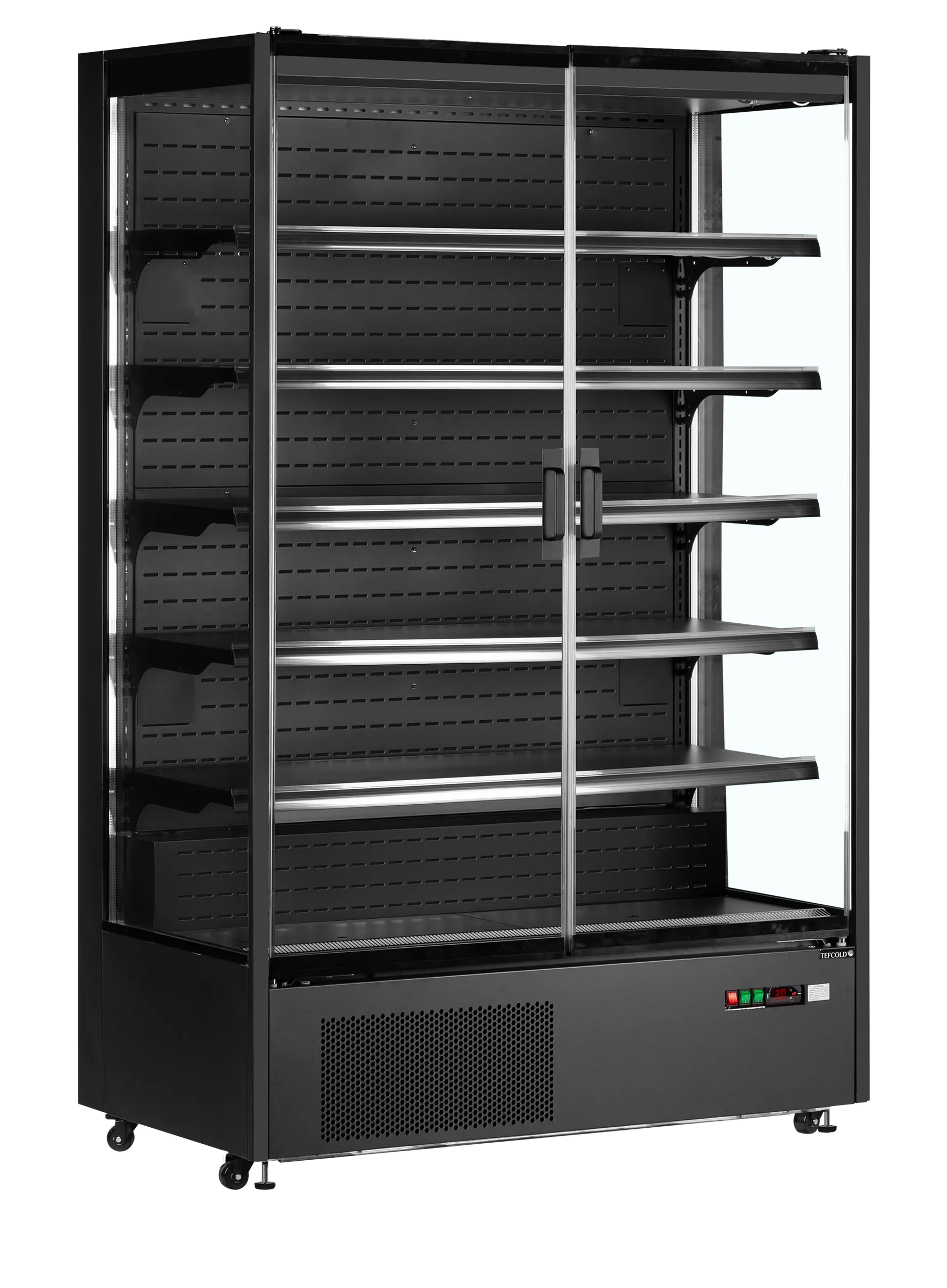 Wandgemonteerde gekoelde vitrine met 2 glazen deuren – 1292L – TEFCOLD PC1250B