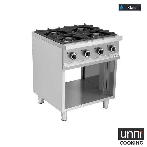 Cuisinière professionnelle à gaz 4 feux Unninox OCK-4