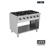 Cuisinière professionnelle à gaz 6 feux Unninox OCK-6
