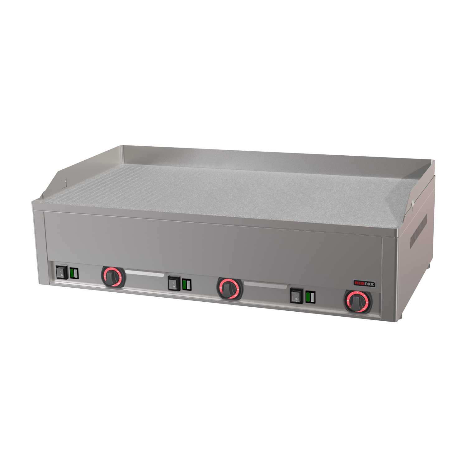 97x48 cm Elektrische combi-kookplaat van chroom, duurzaam, TOP 400 V | REDFOX - FTHRC 90 E
