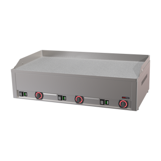 Plaque de cuisson 97x48 électrique chrome durable combinée TOP 400 V | REDFOX - FTHRC 90 E