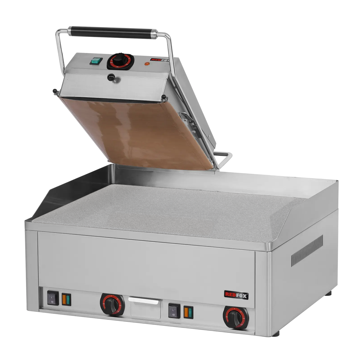 Dubbele elektrische steakgrill 65x48 TOP Duurzaam chroom | REDFOX - KD 63 E