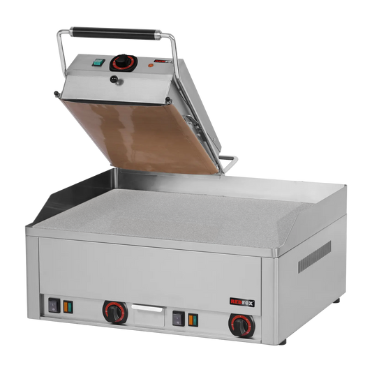 Clam à Steakélectrique double 65x48 TOP chrome durable | REDFOX - KD 63 E