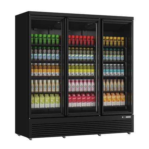 Vitrine Réfrigérée Professionnelle 3 Portes Vitrées - 1530L