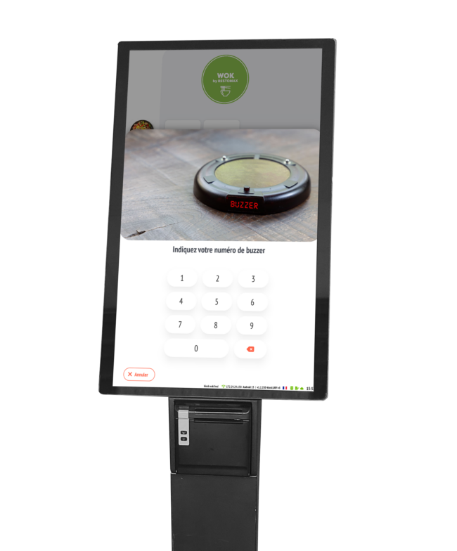 Borne de Commande Fast Food & Restaurant RESTOMAX
