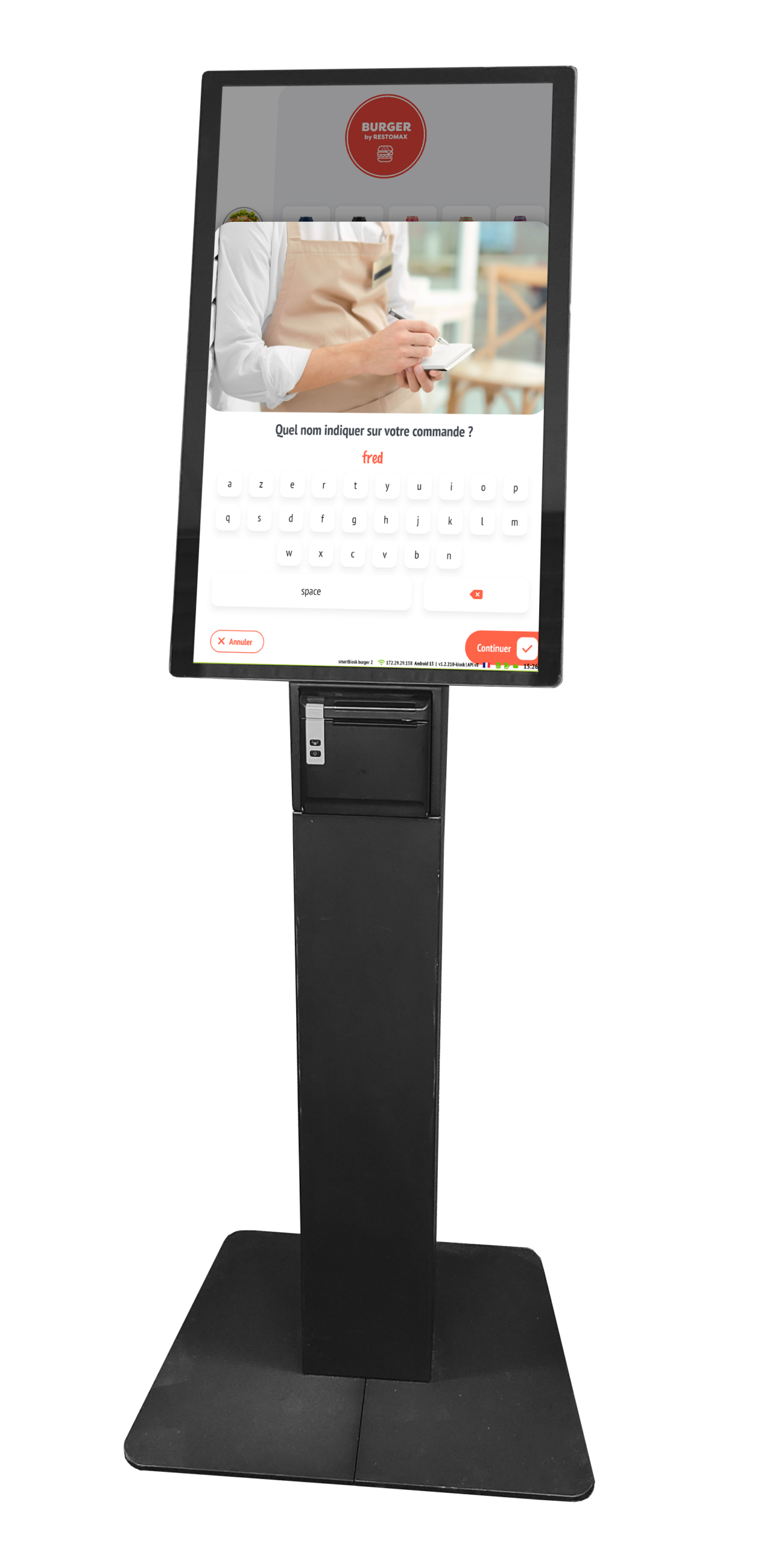Borne de Commande Fast Food & Restaurant RESTOMAX
