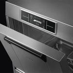 Lave-verres professionnel Smeg SPG425H| PURA Panier 400 × 400 mm – Pompe de vidange – Adoucisseur intégré – Wi-Fi