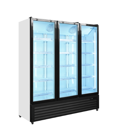 Vitrine Réfrigérée Professionnelle 3 Portes Vitrées - 1160L