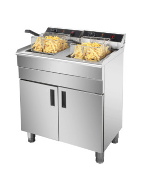 Professionele dubbele elektrische frituurpan - 16L + 16L 