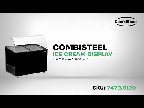 Vitrine à creme glacée java noir 8x5 L — Combisteel 7472.0129