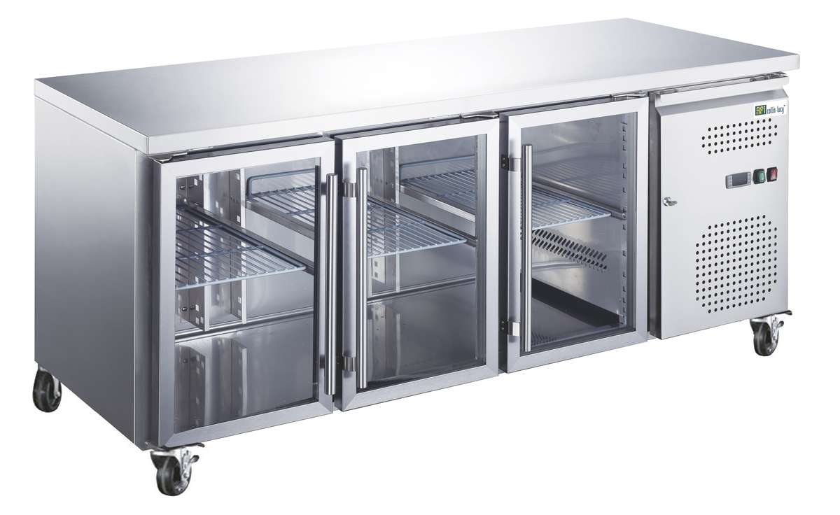 Tables réfrigérées portes vitrées STAR — AA3PV — 417 L