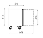 Tables réfrigérées STAR — AAS2PP — 228 L – vue 2