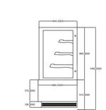 Vitrines pâtisseries AFI Collin-Lucy — EDEN400 — 395 L – vue 2