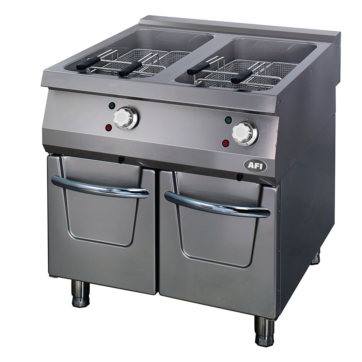 Friteuses gaz ou électriques sur placard AFI — FR9E80 — 22+22 L