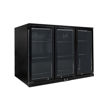 Arrière-Bar Réfrigéré Skinplate 3 Portes Vitrées Battantes - 328 Litres