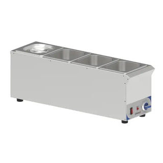 BAIN-MARIE MET SAUS 4 X GN 1/6 COMPACT CBMS416V