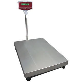 Bascule électronique inox avec colonne,150Kg x 10g