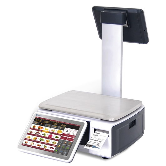 Roestvrijstalen elektronische weegschaal met kolom, 300 kg x 20 g BSC/300-20 