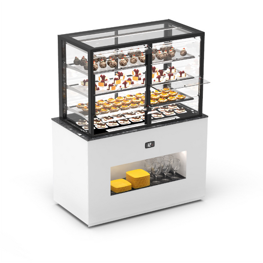 Sayl Integra Sahara Warm Buffet – Bovenvitrine – Toegang aan voor- en achterzijde – 1300x700x1720 mm