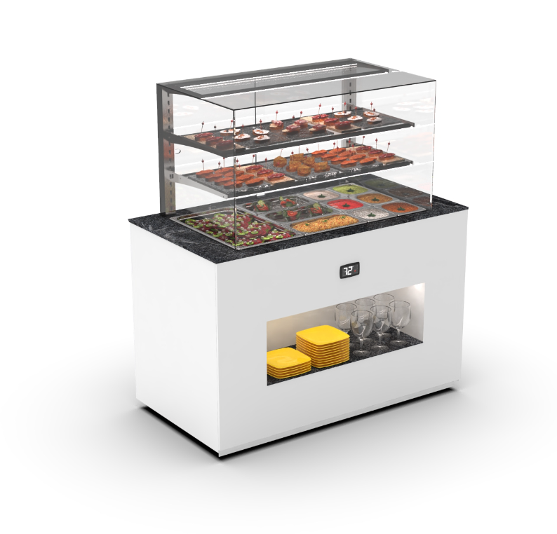 Sayl Vision Gekoeld Buffet – 150 mm Koelplaat – BUF150V / BUF150V-T Serie