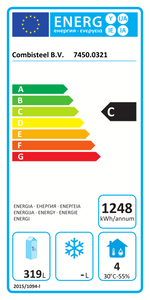 Étiquette énergétique officielle — Combisteel 7450.0321 — classe C