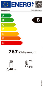 Étiquette énergétique officielle — Combisteel 7455.1315 — classe B