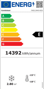 Étiquette énergétique officielle — Combisteel 7455.2445 — classe E