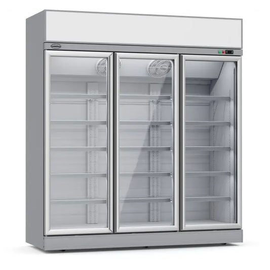 Congélateur libre service 3 portes en verre ins-1500l -