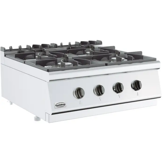 Cuisiniere a gaz pro 4 bruleurs 400x700 - Matériel horeca