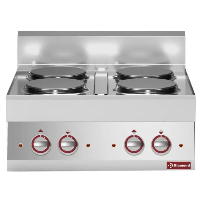 Cuisinière électrique 4 plaques -top- Alpha 650