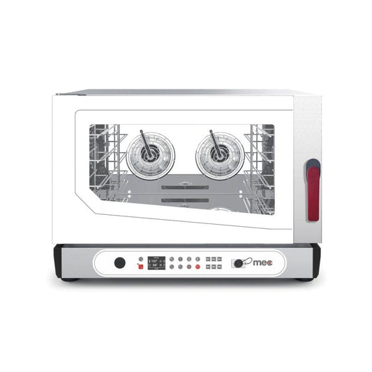 Elektrische heteluchtoven 4x GN 1/1 - 60x40 cm, directe inspuiting en automatisch reinigingssysteem