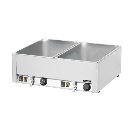 DOUBLE BAIN-MARIE GN 1/1 AVEC 2 ROBINETS DE VIDANGE CBMDV