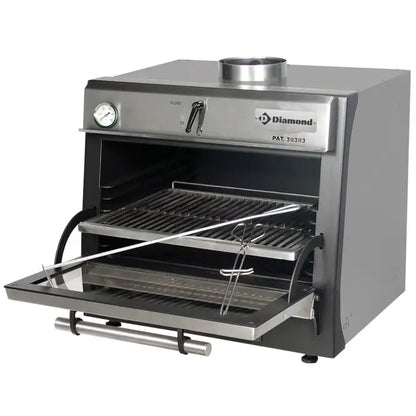 Four-BBQ à charbon GN 1/1 (60 Kg/h)/Inox CBQ-060/SS -