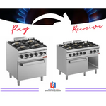 Fourneau 6 feux avec four au prix de 4 - Cuisiniere a gaz