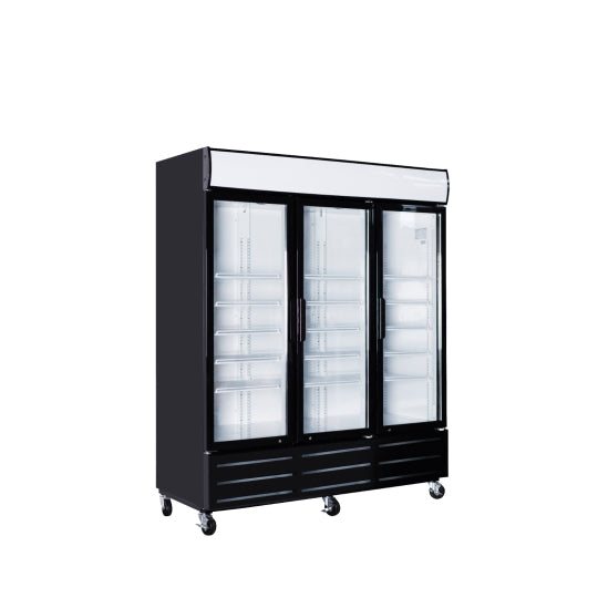 Réfrigérateur professionnel 3 portes en verre