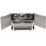 Friteuse électrique avec filtration 4 x 12 litres 17+17kW