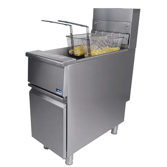 Friteuse gaz 1x 21 litres sur socle avec porte - Salamandre