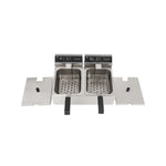 Friteuse électrique professionnelle DynaSteel – 2 x 10 L – 6000 W – 230 V