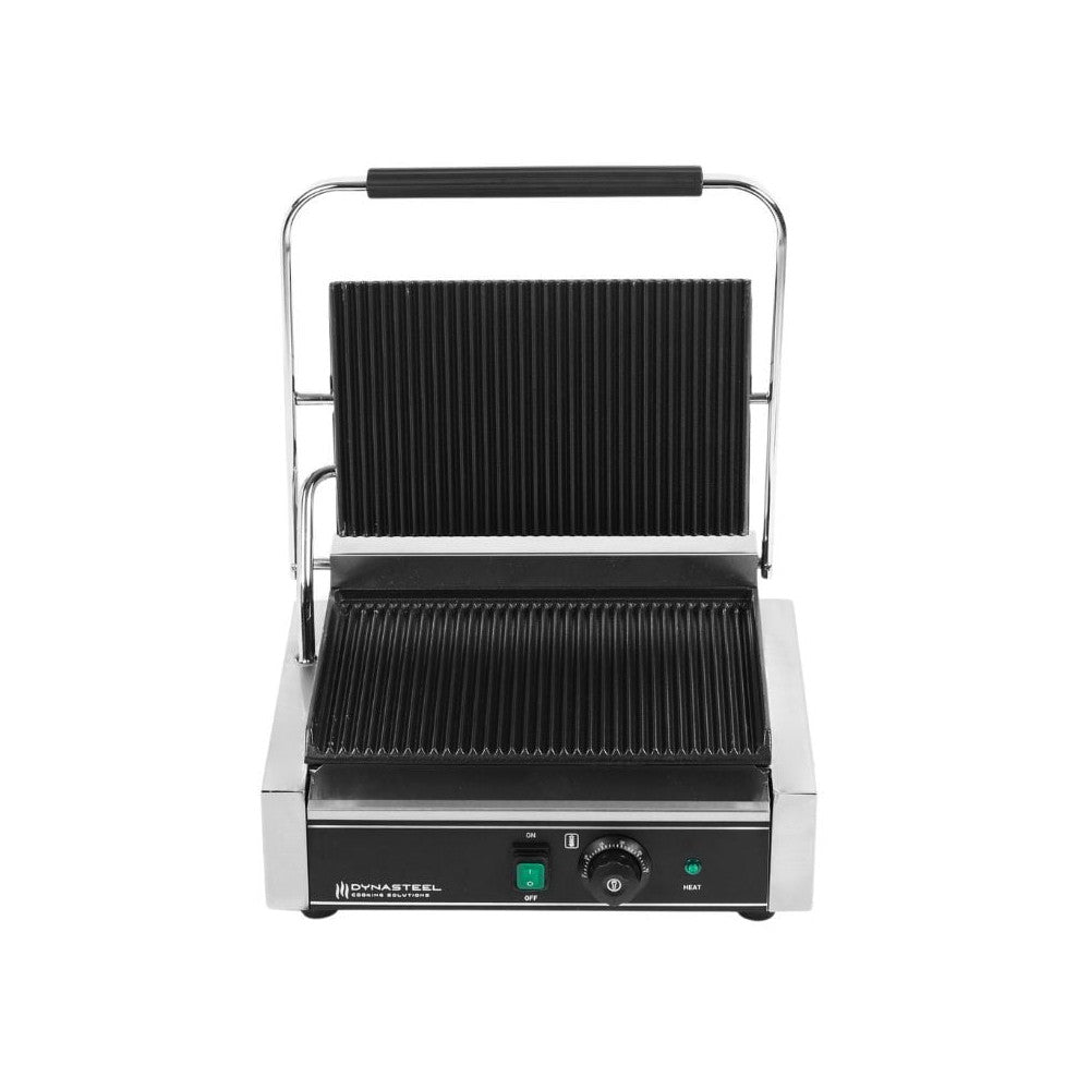 Contactgrill - gegroefd - enkele grillplaat - 33,5 cm