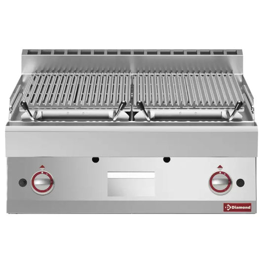 Grill pierre de lave 1/2 module grille en fonte double face