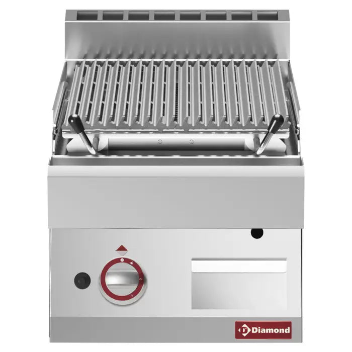 Grill pierre de lave 1/2 module grille en fonte double face