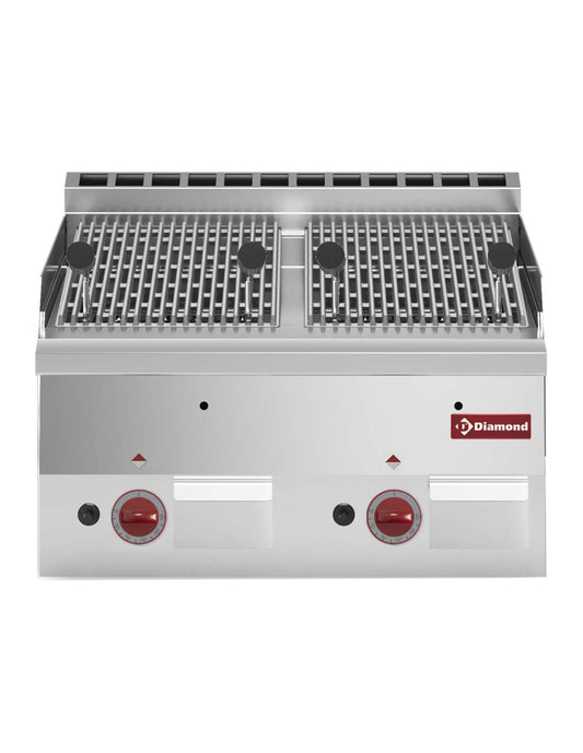 Grill pierre de lave gaz, grille de cuisson en fonte -Top-