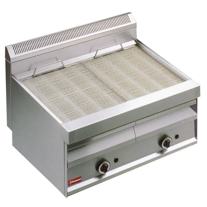 Grill-vapeur gaz avec grille de cuisson en O -Top- GV807 -