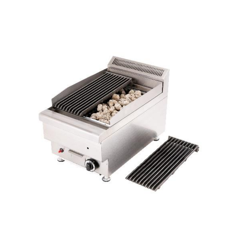 Gas lavasteengrill 400x700